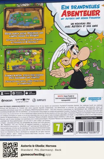 Asterix & Obelix: Heroes PlayStation 5, Germany box back
