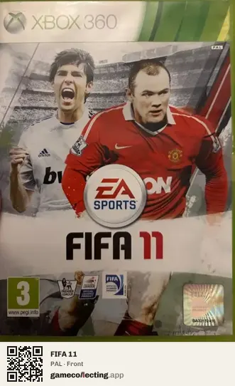 FIFA 11 Xbox 360, PAL box front
