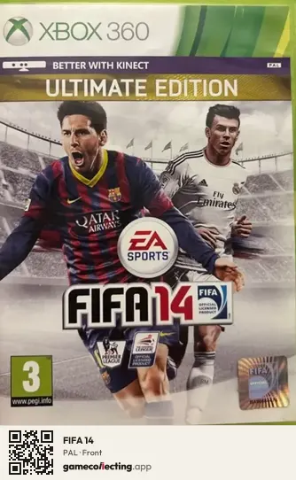 FIFA 14 Xbox 360, PAL box front