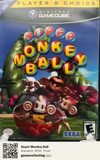 Super Monkey Ball Nintendo GameCube, NTSC box front