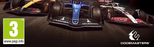 F1 25, the PEGI square on its front