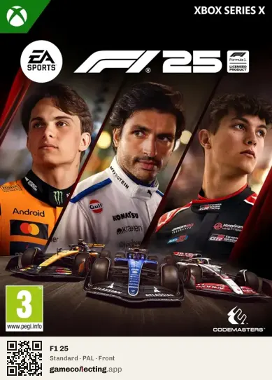 F1 25 Xbox Series X, PAL box front