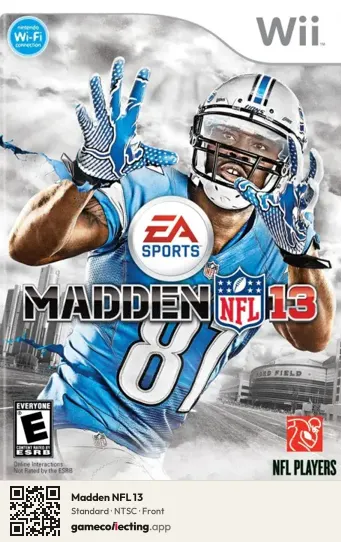Madden NFL 13 Nintendo Wii, NTSC box front