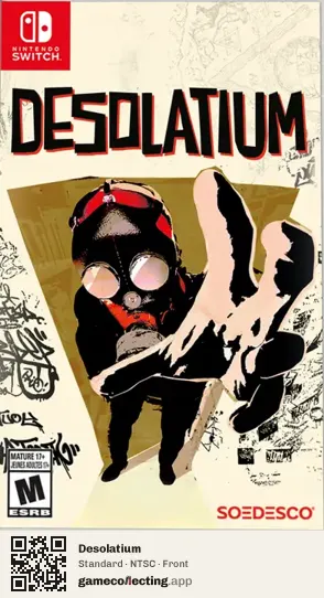 Desolatium Nintendo Switch, NTSC box front