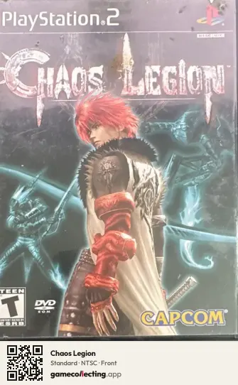 Chaos Legion PlayStation 2, NTSC box front