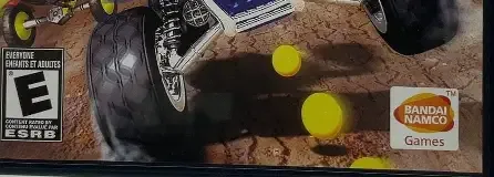 Pac-Man World Rally, the ESRB box on its front