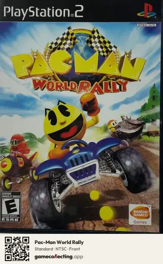 Pac-Man World Rally PlayStation 2, NTSC box front