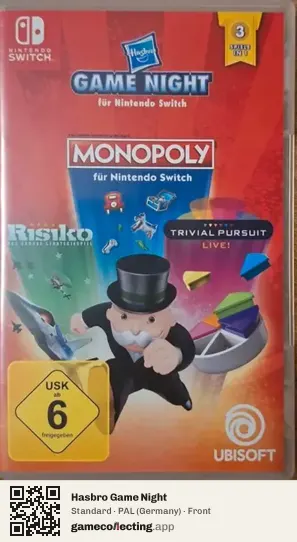Hasbro Game Night Nintendo Switch, Germany box front
