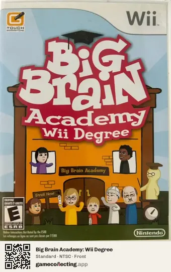 Big Brain Academy: Wii Degree Nintendo Wii, NTSC box front