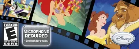 Disney Sing It: Family Hits, the ESRB box on its front