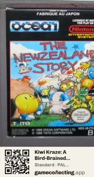 Kiwi Kraze: A Bird-Brained Adventure! Nintendo Entertainment System, PAL cartridge label