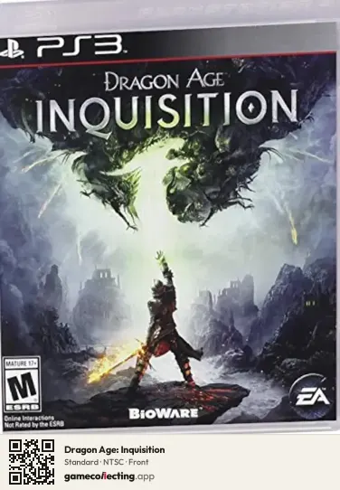 Dragon Age: Inquisition PlayStation 3, NTSC box front