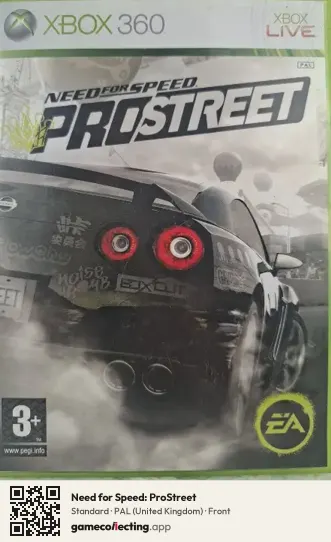 Need for Speed: ProStreet Xbox 360, United Kingdom box front