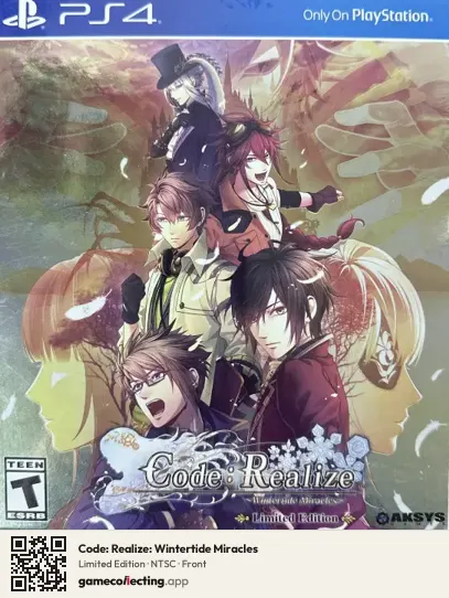 Code: Realize: Wintertide Miracles PlayStation 4, NTSC box front