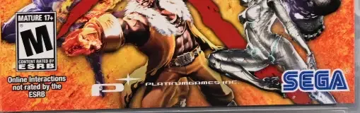 Anarchy Reigns, the ESRB box on its front