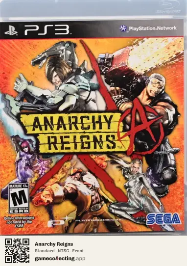 Anarchy Reigns PlayStation 3, NTSC box front