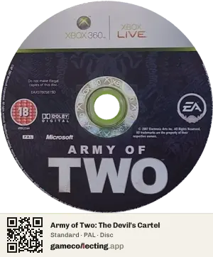 Army of Two: The Devil's Cartel Xbox 360, PAL disc