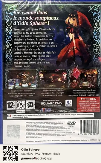 Odin Sphere PlayStation 2, France box back