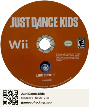 Just Dance Kids Nintendo Wii, NTSC disc