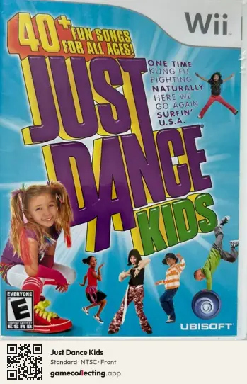 Just Dance Kids Nintendo Wii, NTSC box front