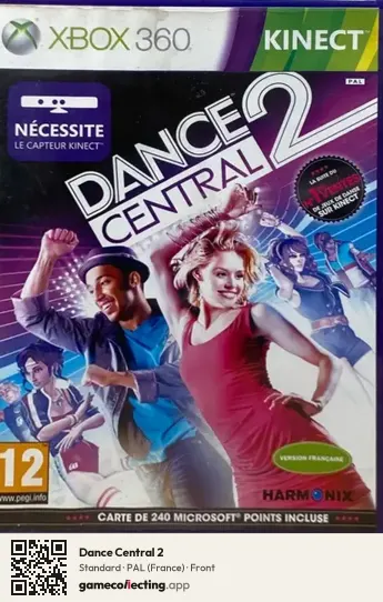 Dance Central 2 Xbox 360, France box front