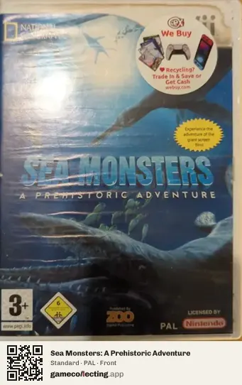 Sea Monsters: A Prehistoric Adventure Nintendo Wii, PAL box front