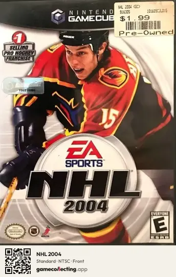 NHL 2004 Nintendo GameCube, NTSC box front