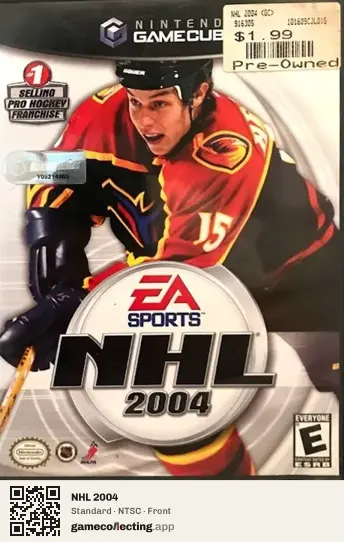 NHL 2004 Nintendo GameCube, NTSC box front
