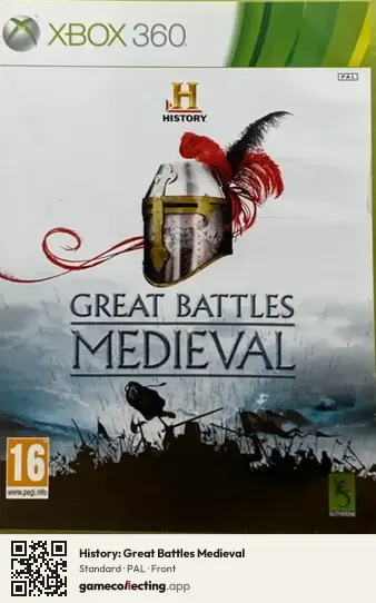 History: Great Battles Medieval Xbox 360, PAL box front