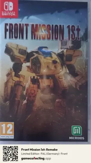 Front Mission 1st: Remake Nintendo Switch, Germany box front