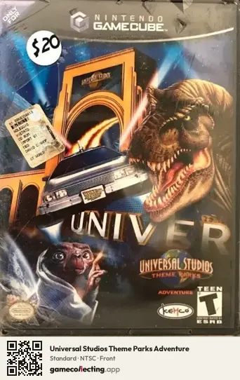 Universal Studios Theme Parks Adventure Nintendo GameCube, NTSC box front