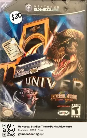 Universal Studios Theme Parks Adventure Nintendo GameCube, NTSC box front
