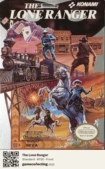 The Lone Ranger Nintendo Entertainment System, NTSC box front