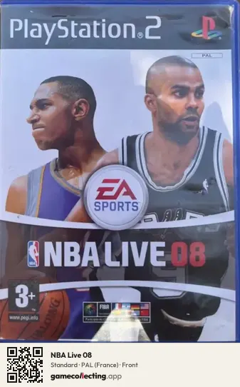 NBA Live 08 PlayStation 2, France box front
