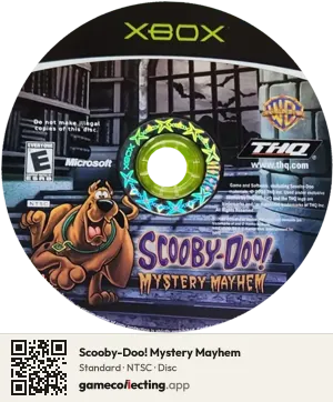 Scooby-Doo! Mystery Mayhem Xbox, NTSC disc