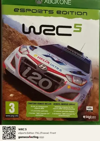 WRC 5 Xbox One, France box front
