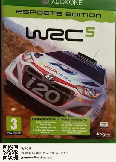 WRC 5 Xbox One, France box front