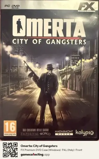 Omerta: City of Gangsters Computer, Italy box front
