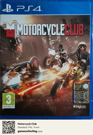 Motorcycle Club PlayStation 4, PAL box front