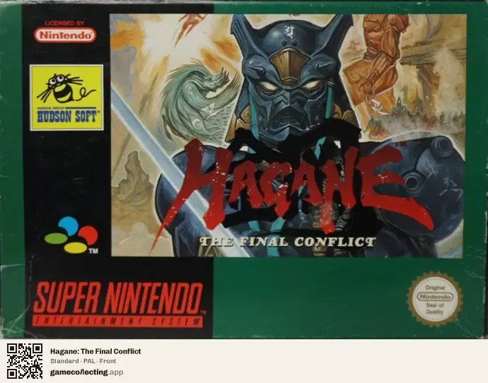 Hagane: The Final Conflict Super Nintendo Entertainment System, PAL box front