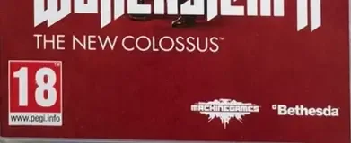 Wolfenstein II: The New Colossus, the USK square on its front
