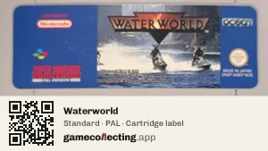 Waterworld Super Nintendo Entertainment System, PAL cartridge label