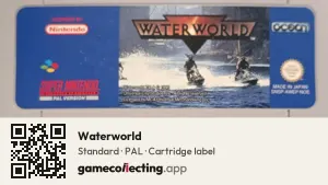 Waterworld Super Nintendo Entertainment System, PAL cartridge label