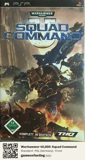 Warhammer 40,000: Squad Command PlayStation Portable, Germany box front