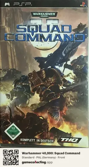 Warhammer 40,000: Squad Command PlayStation Portable, Germany box front