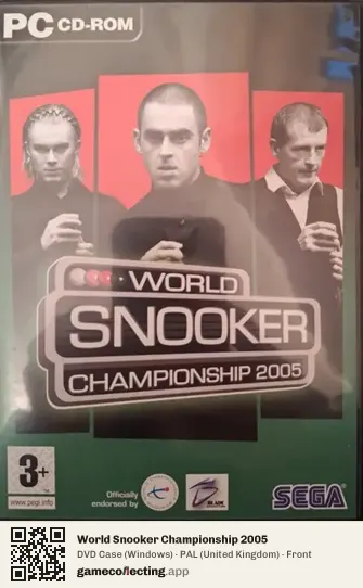 World Snooker Championship 2005 Computer, United Kingdom box front