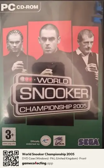 World Snooker Championship 2005 Computer, United Kingdom box front
