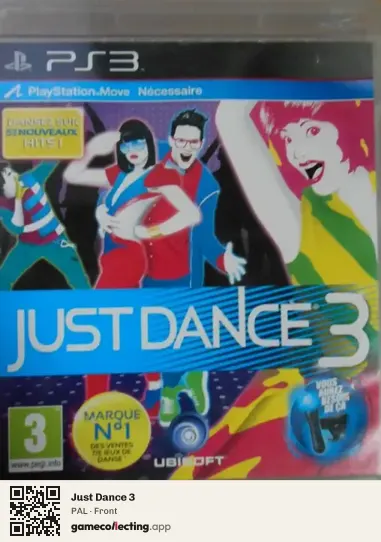 Just Dance 3 PlayStation 3, PAL box front
