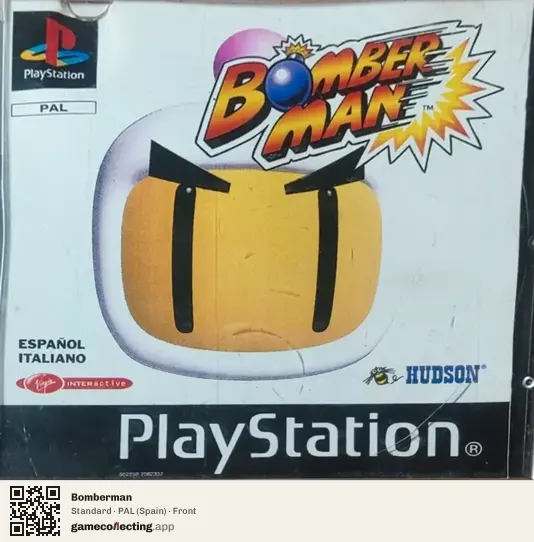 Bomberman PlayStation, Spain box front
