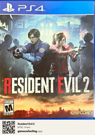 Resident Evil 2 PlayStation 4, NTSC box front